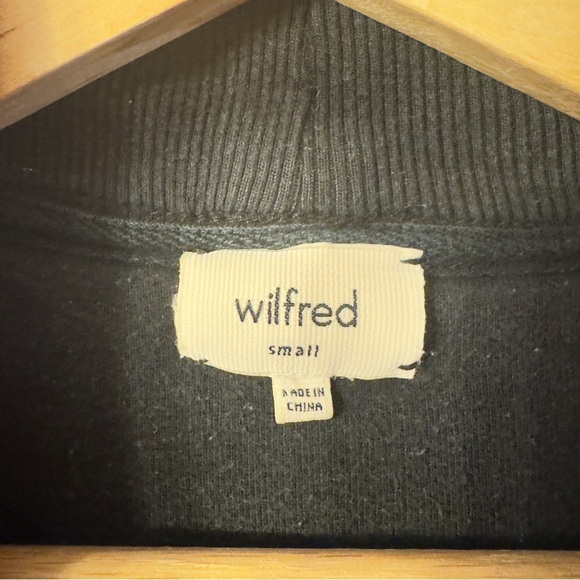 Aritzia Wilfred Open front Cardigan Black Women Size S - Picture 5 of 8